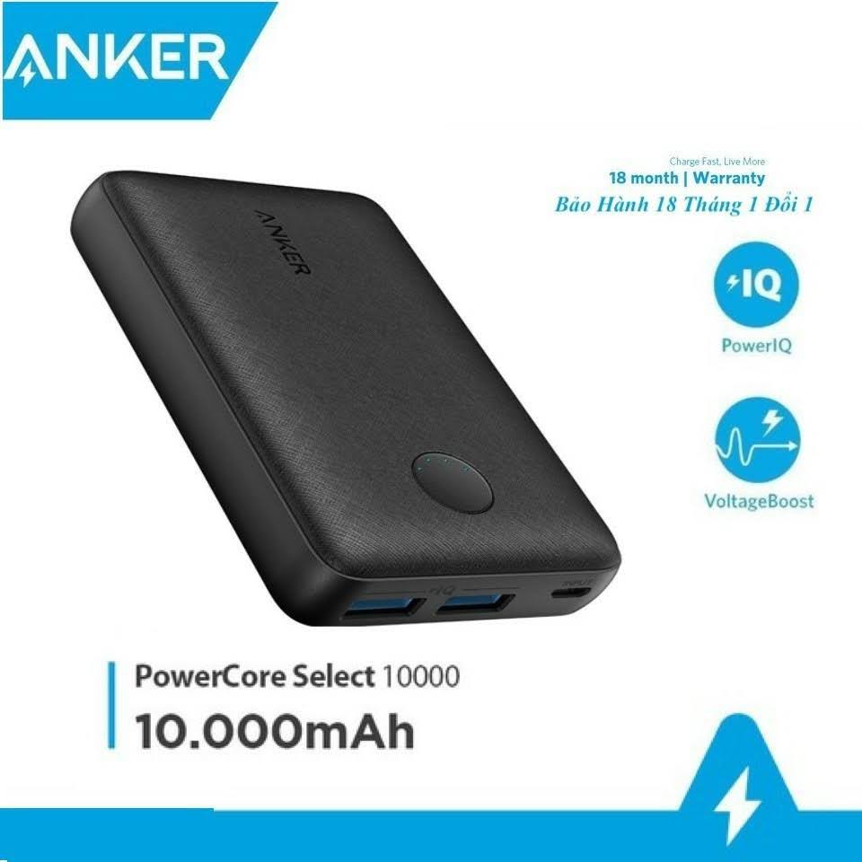 Pin sạc dự phòng anker a1223 powercore select 10000 mah