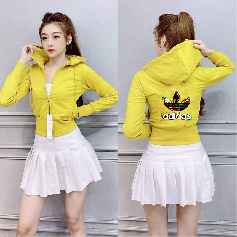 áo khoác thun croptop freesize 54kg hình in