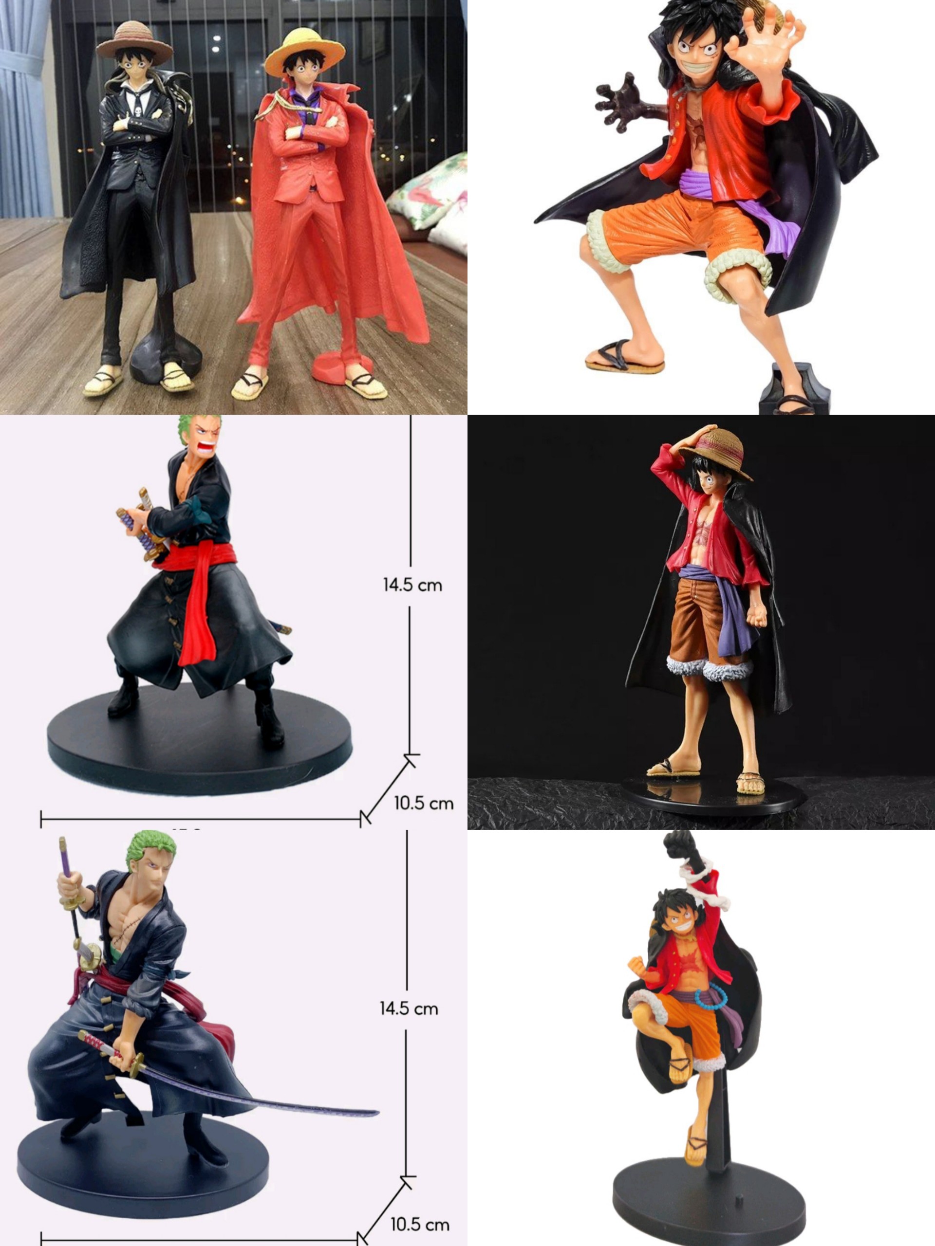 Mô hình one piece luffy, zoro siêu chất