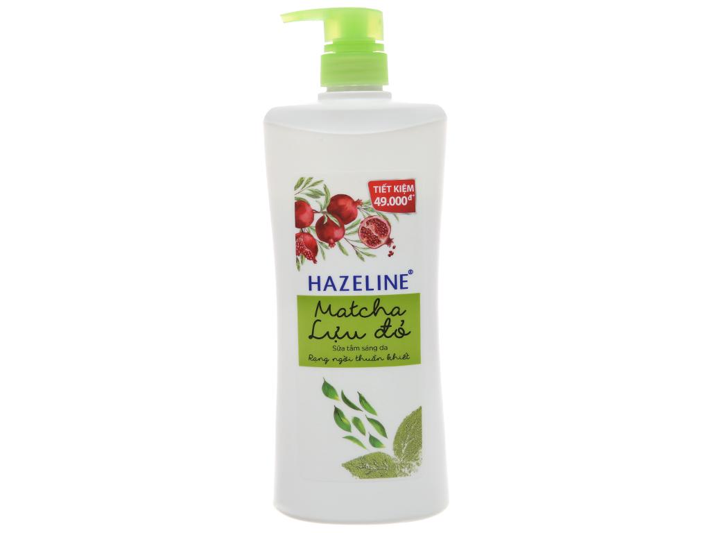 Sữa tắm hazeline matcha - lựu đỏ 900g