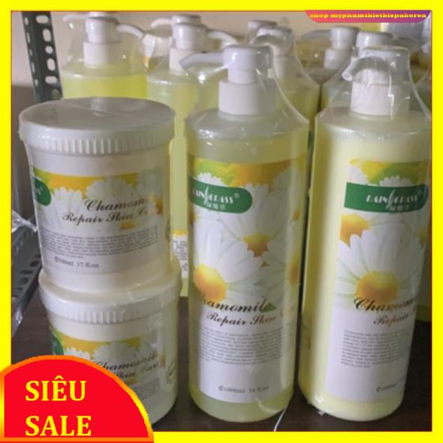 Bộ chăm sóc da hoa cúc l bộ 4 chai , chăm sóc da spa