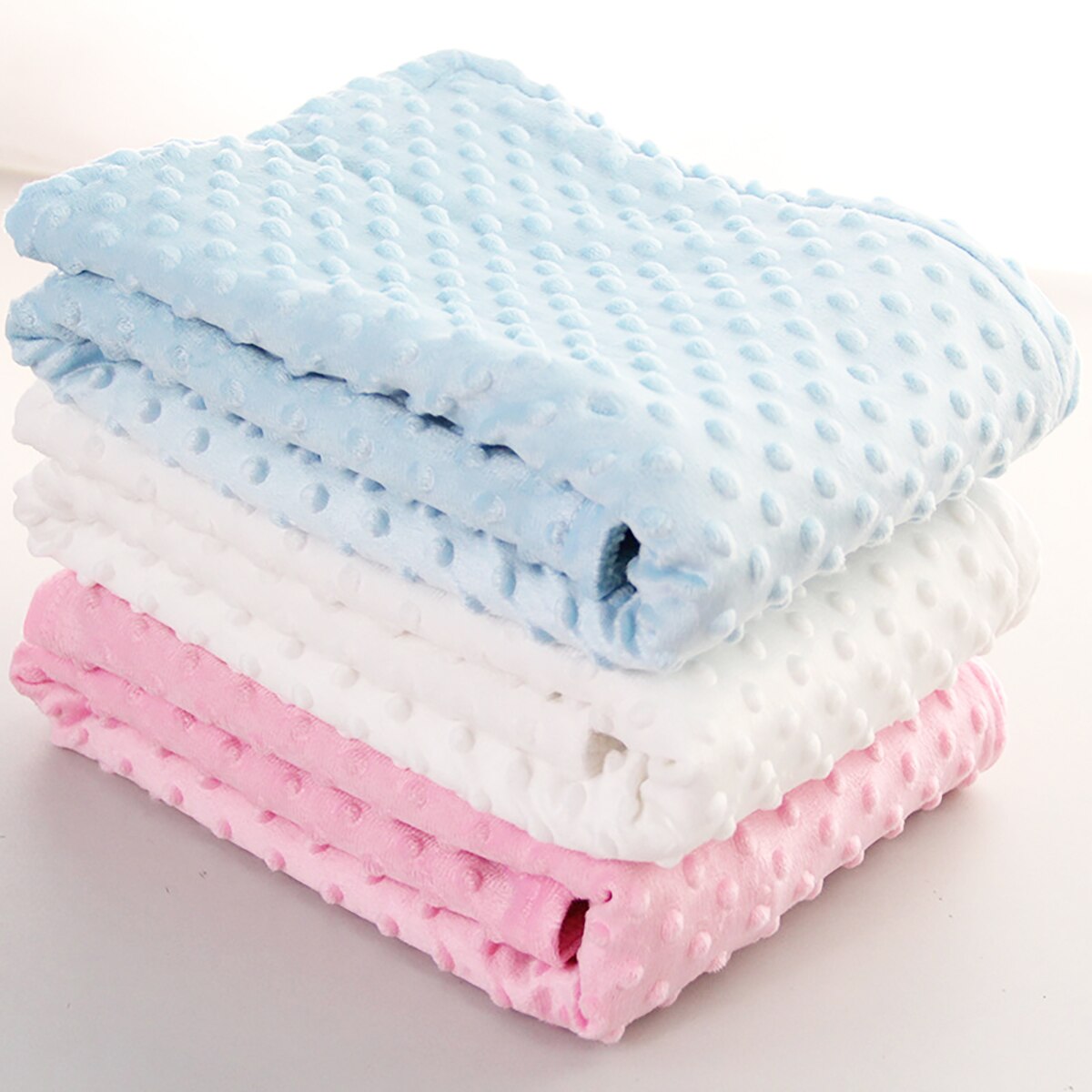 Hibobi chăn trẻ em lông cừu mềm dày bông polyester khăn tắm vỏ bọc bộ đồ
