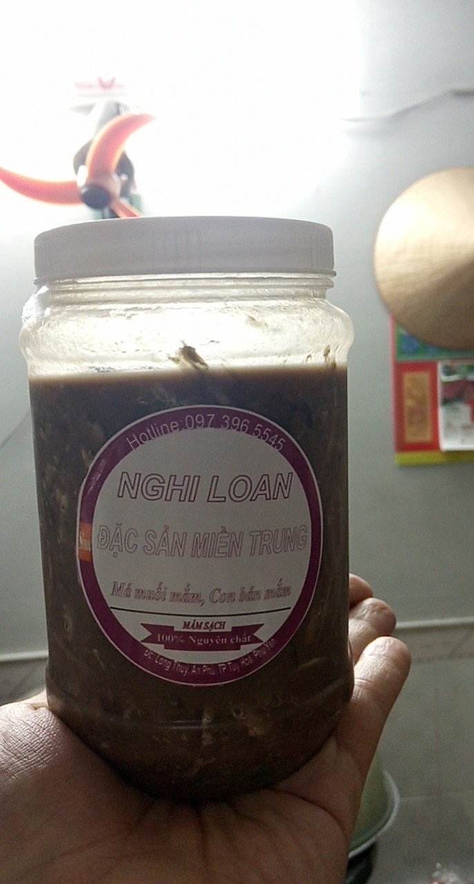 Lọ 500gr Mắm Cái Nguyên Con ( Đặc Sản Phú Yên ) Thơm Ngon Nhà Làm