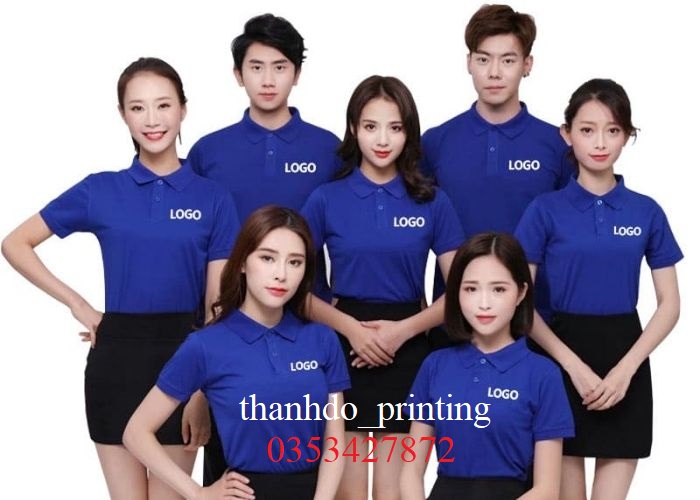 Áo thun có cổ, áo polo làm đồng phục, in theo yêu cầu