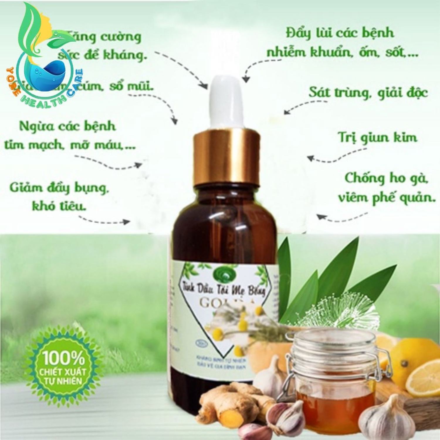 [YOBE] Tinh Dầu Tỏi Nguyên Chất 30ml