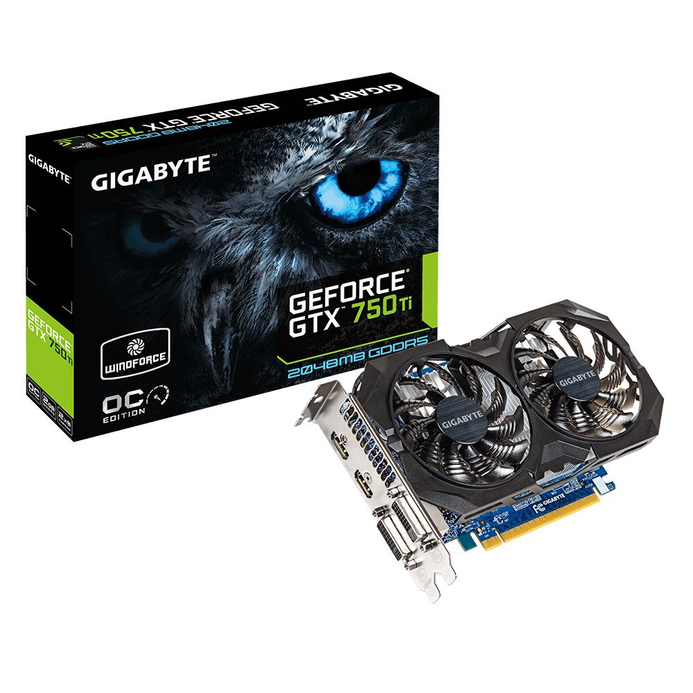 Vga - card màn hình gigabyte windforce gtx 750ti 2gb ddr5