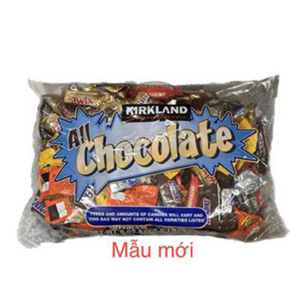 Kẹo Socola tổng hợp All Chocolate 150 Pieces 2.55kg của Mỹ