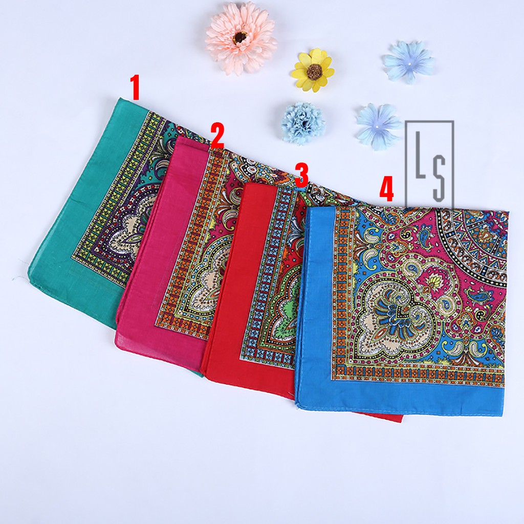 Khăn BANDANA Thổ Cẩm - Bandana Họa Tiết Thổ Cẩm
