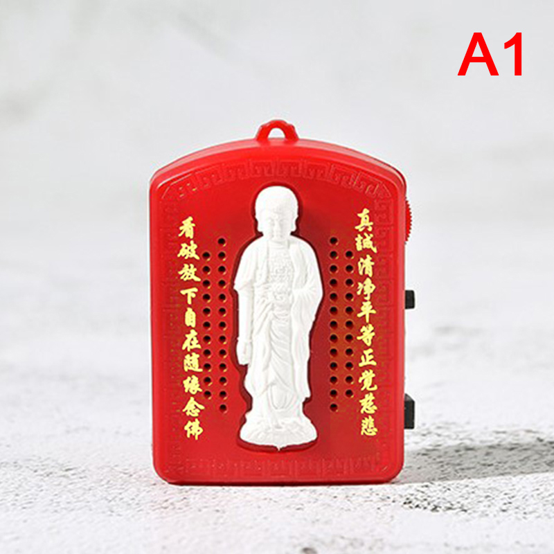 Thời trang Dfhws [Ranye】 1 Chiếc Máy Nghe Nhạc Kinh Điển Cầu Nguyện Phật Giáo Mini Với 6 Bài Hát Nhạc Phật Loại