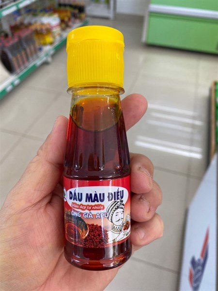 Dầu màu điều ông già apu chai 75ml. date 07.2022