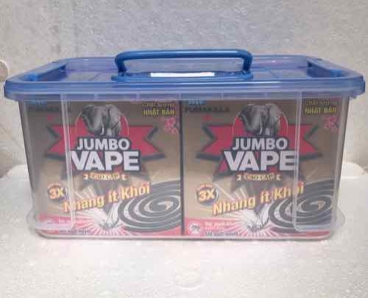 12 hộp nhang muỗi JUMBO ít khói tặng kèm hộp nhựa Duy Tân