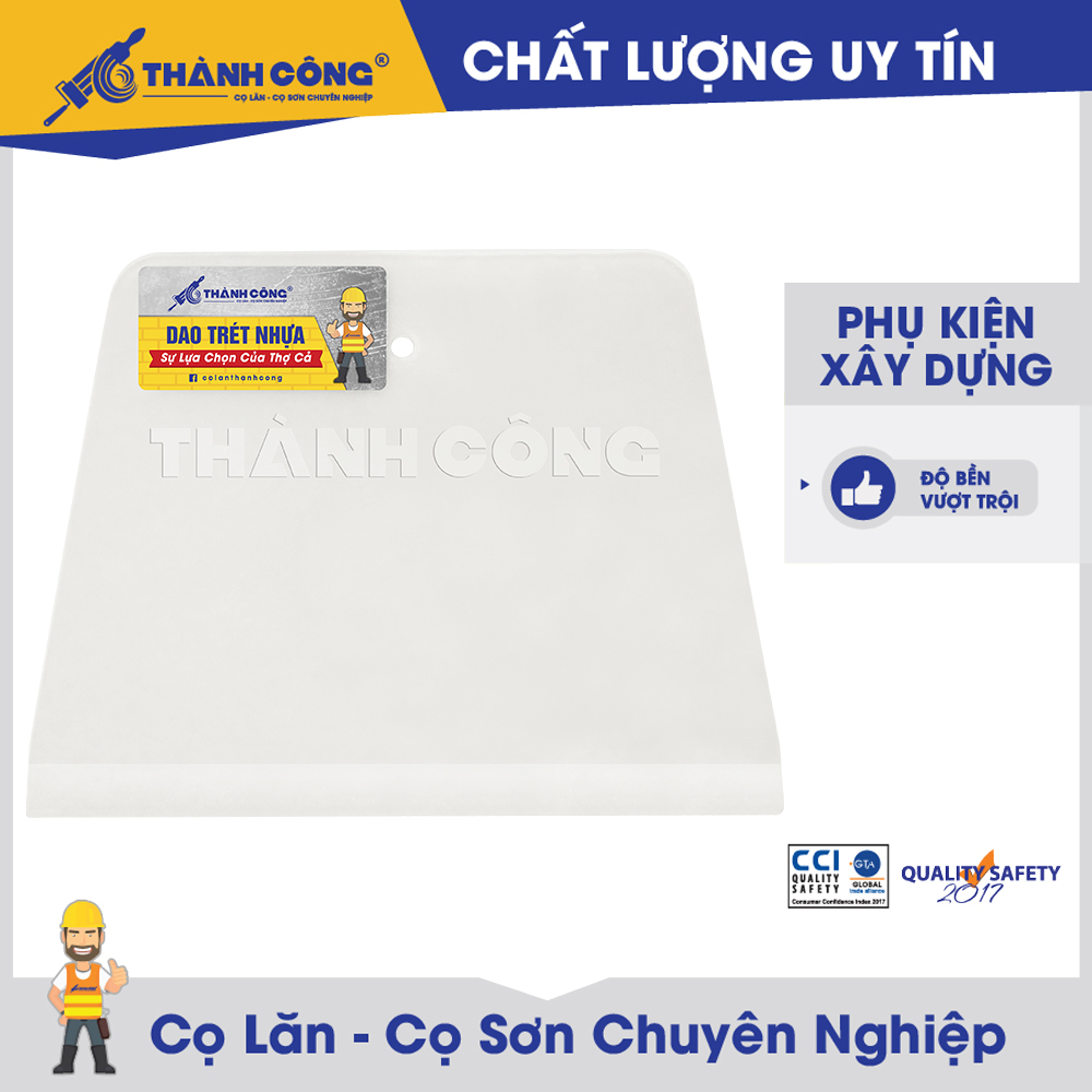 Combo 10 miếng - Dao trét nhựa Thành Công dao trét bột dụng cụ trét bột trét bột tường có độ bền cao dày