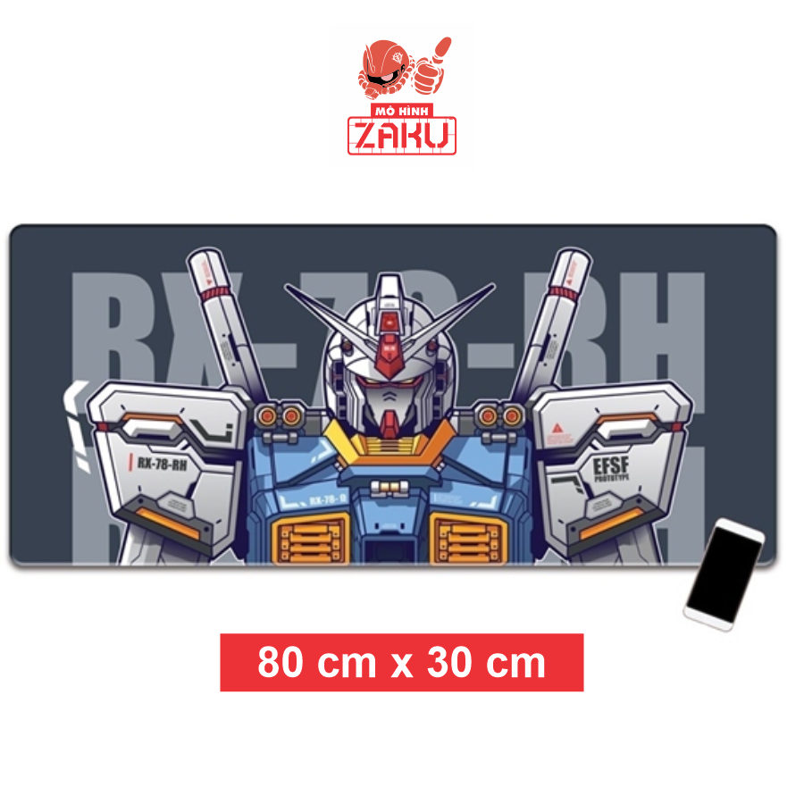 Lót chuột RX-78-2 Gundam kích thước 80 x 30 cm