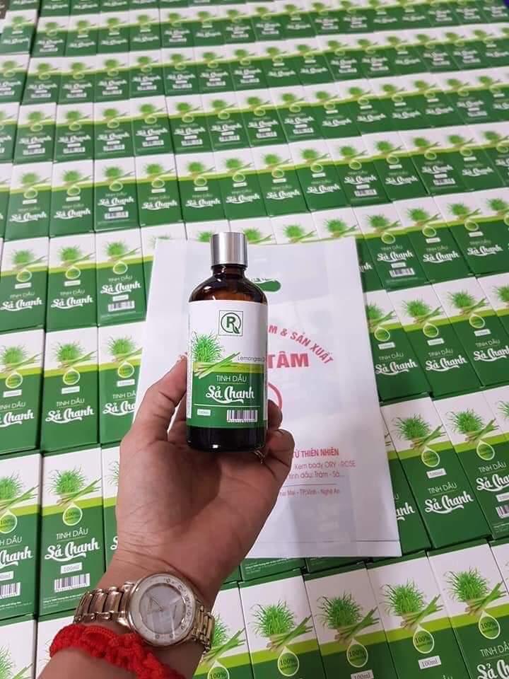 Tinh dầu sả chanh nguyên chất chai 100ml đuổi muỗi I Xông phòng I Thơm phòng loại 1