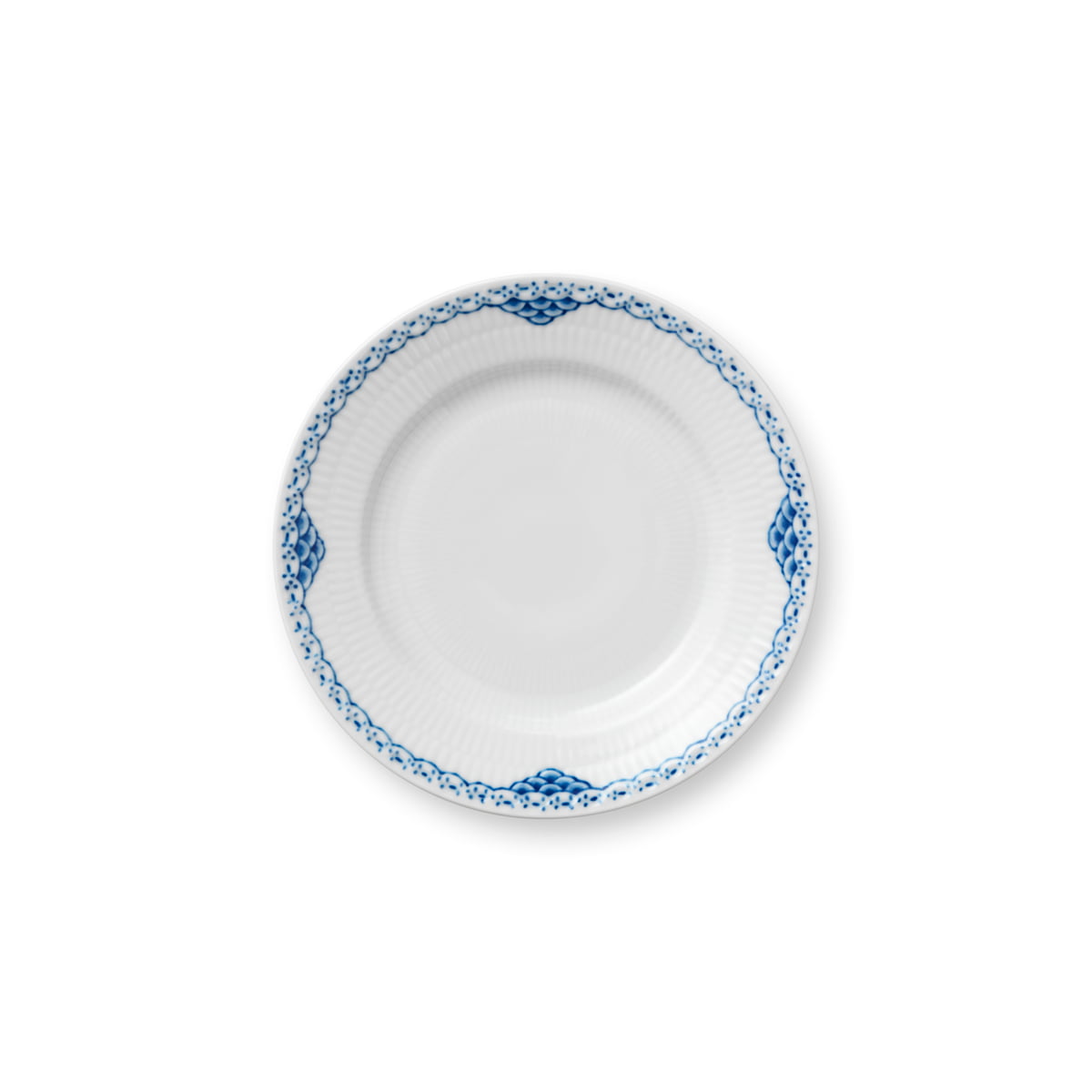 Đĩa Royal Copenhagen, họa tiết Princess, đường kính 17cm, chất liệu sứ
