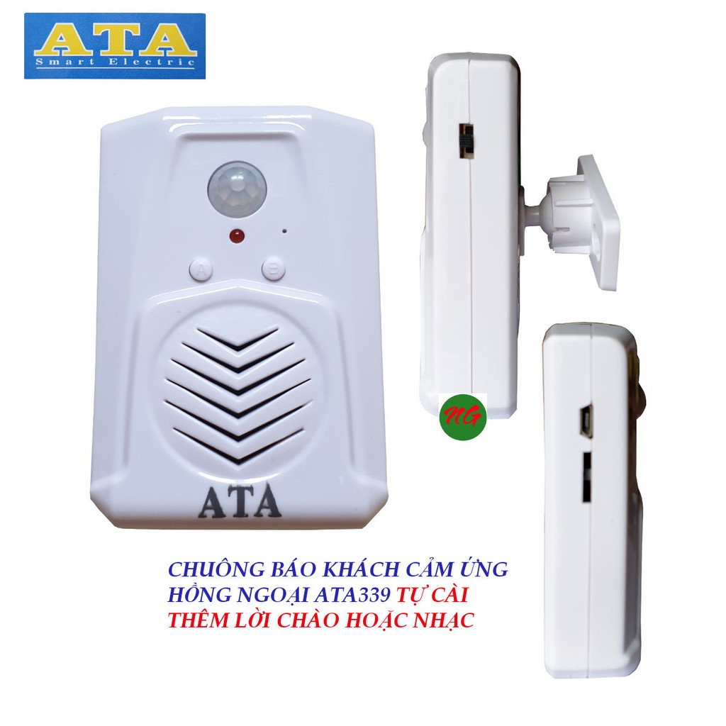 Chuông cảm ứng báo khách tự cài lời chào ATA AT-339