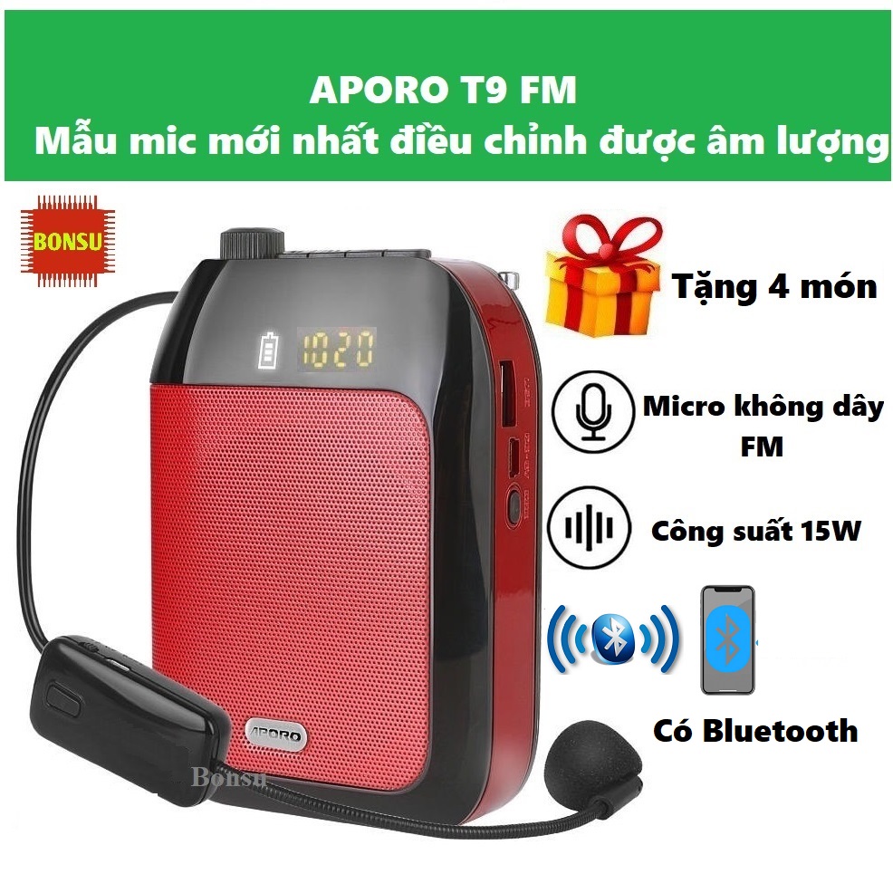 Loa trợ giảng Aporo T9 FM không dây