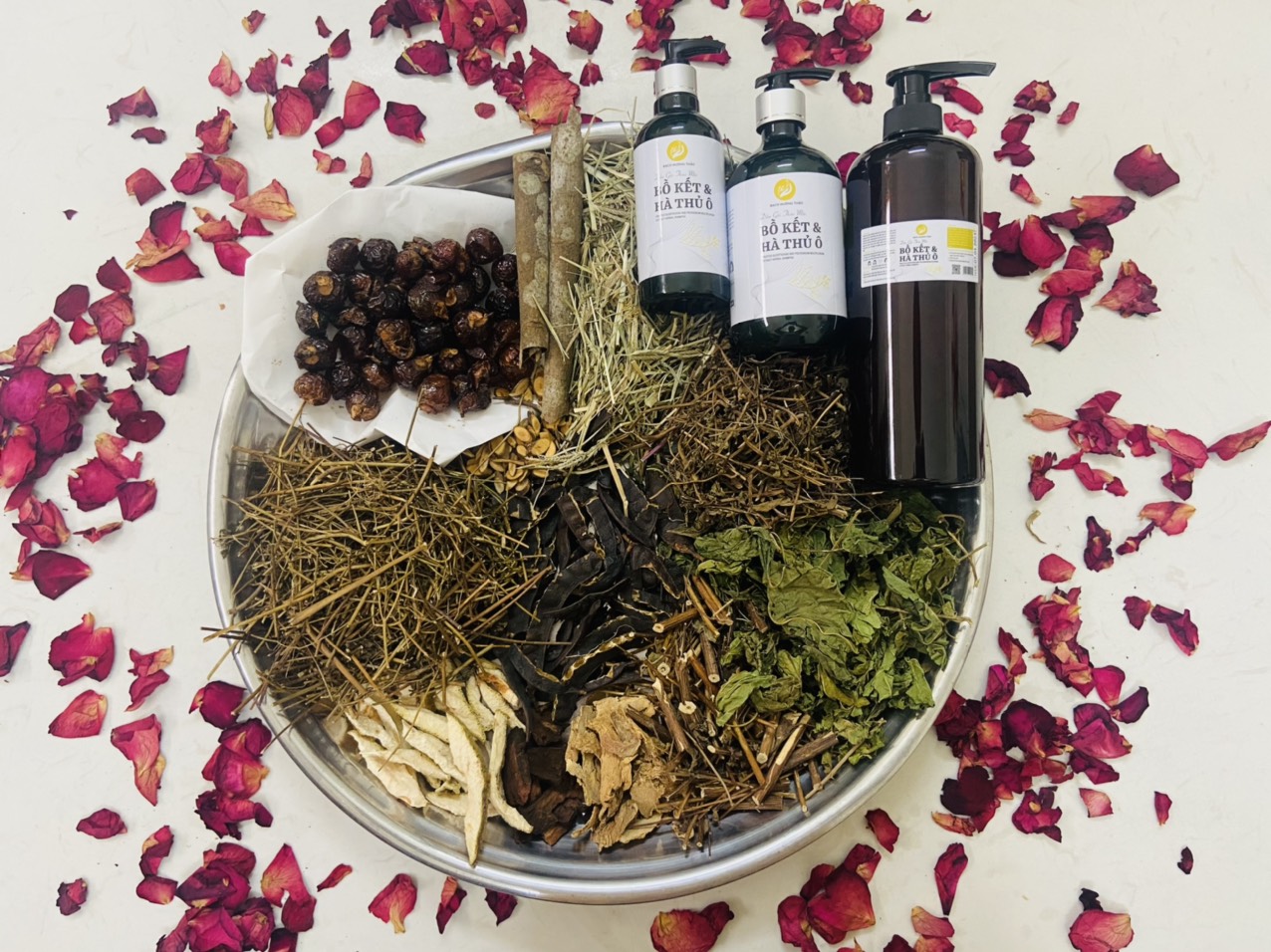 Set túi 500gr lá thảo dược gội đầu bồ kết mix vị/spa dưỡng sinh,chăm sóc tóc/bạch hương vân thảo