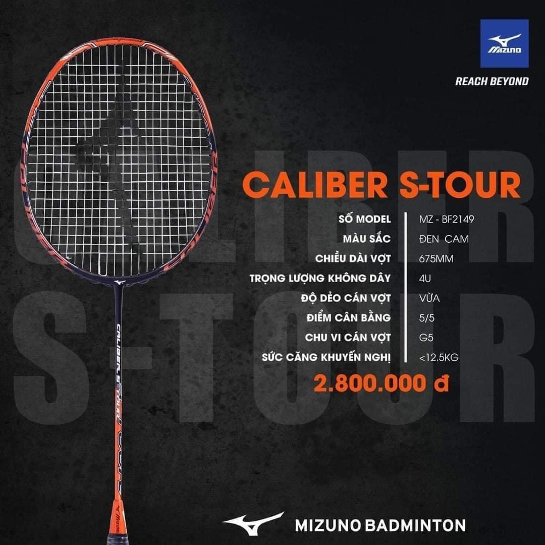 Vợt cầu lông Caliber S-Tour thương hiệu Mizuno Nhật Bản màu mới 2021 nổi bật và ấn tượng hơn, chơi công thủ toàn diện