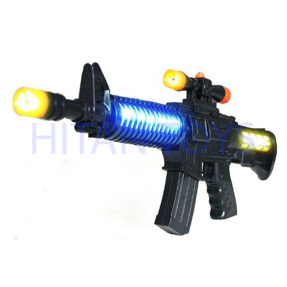 Đồ chơi súng đèn phát tiếng dùng pin m4a1 tỉ lệ chuẩn cho các bé cầm vừa tay chơi thích thú cả ngày