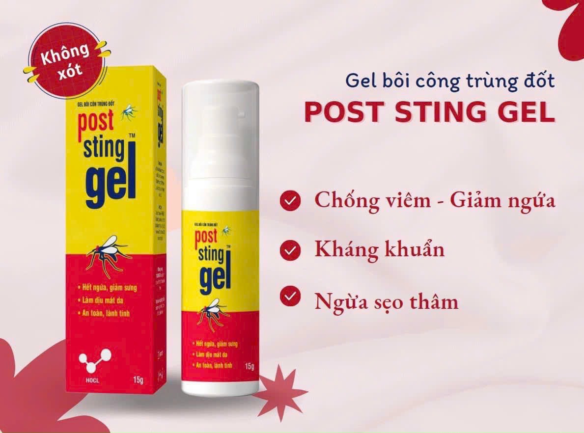 Gel bôi vết thương côn trùng cắn Post -Sting Gel tuýp 20ml