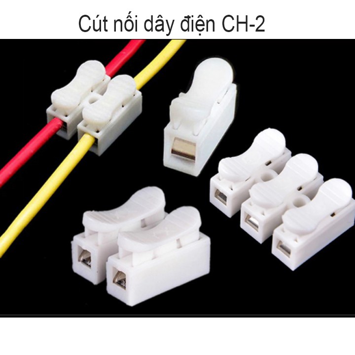 10 Đầu nối dây điện đôi CH2 - Cút nối dây điện - Kẹp nối dây điện