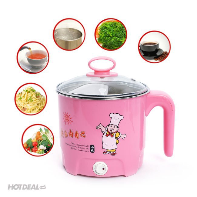 Ca nấu mì siêu tốc mini - nồi lẩu điện mini, ca nấu mì siêu tốc đa năng hangtienichthongminh