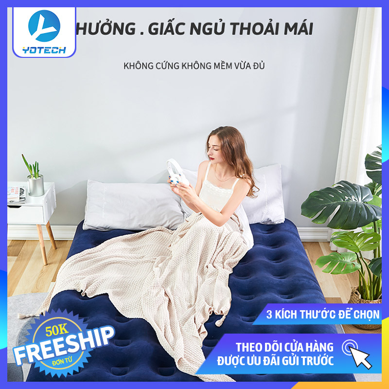 [Freeship] Nệm hơi du lịch, giường bơm hơi chính hãng Bestway, nệm hơi tự bơm có thể thu gọn, đệm bơm hơi cho cắm trại du lịch, Giường đệm bơm hơi cho trẻ em chơi, nhiều kích cỡ khác nhau lựa chọn, chất lượng tuyệt vời