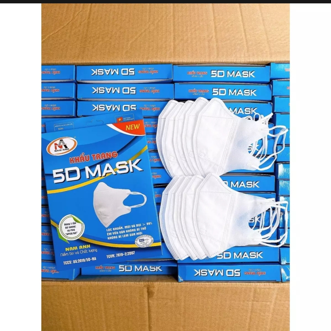 ( 5D MASK ) Hộp khẩu trang 5D MASK Nam Anh 10 cái / Hộp