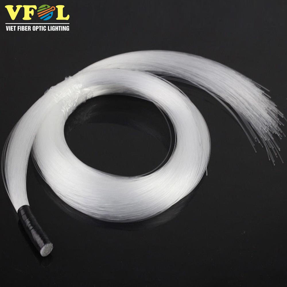 Bó 350 sợi quang đường kính 0.75mm độ dài từ 2m đến 4m làm trần sao nhân tạo, trần sao ô tô, trang trí