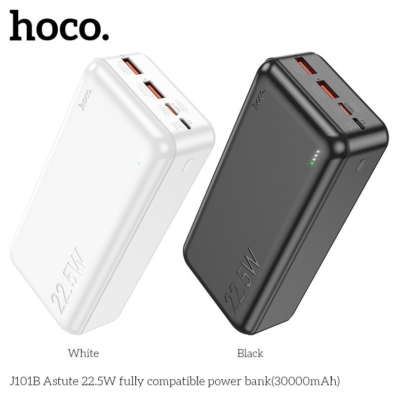  Pin dự phòng Hoco J101B 30000mAh USB QC 3.0 22.5W TypeC PD 20W  2 màu tùy chọn  Phụ Kiện 1986 