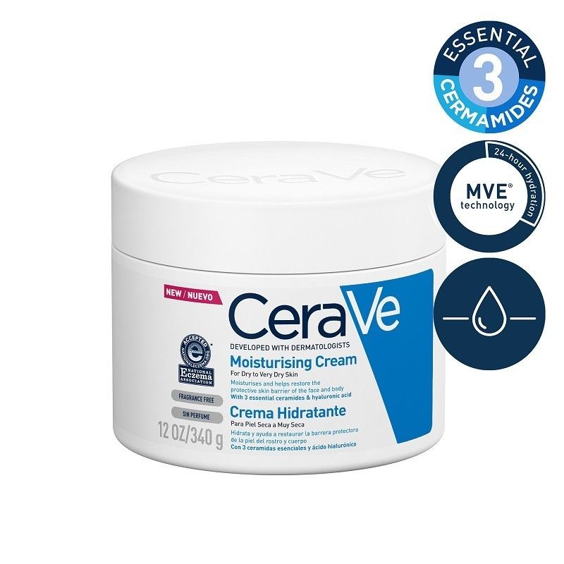 Kem dưỡng ẩm Cerave dưỡng ẩm body và da mặt Cerave Moisturizing Cream 340