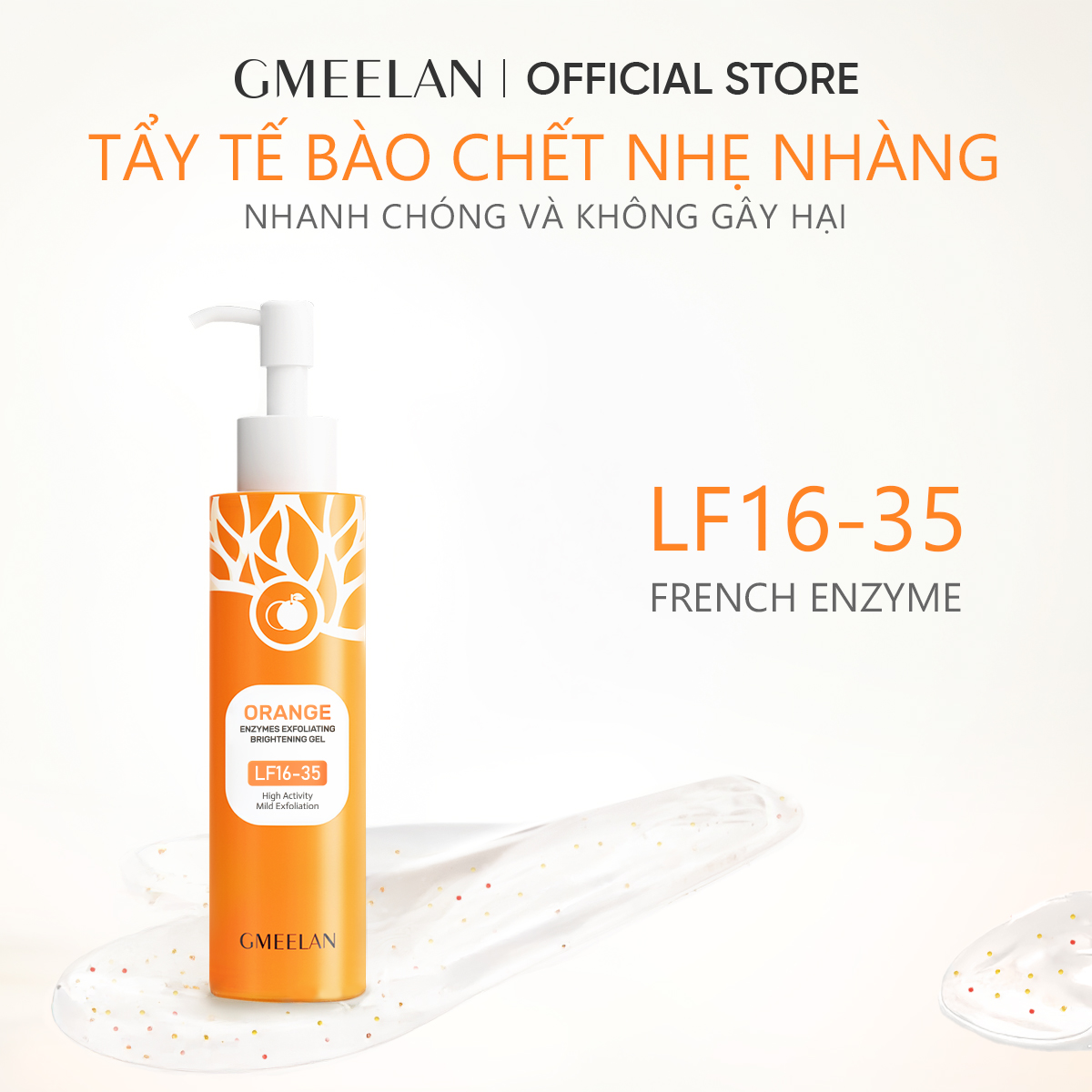 GMEELAN ORANGE EXFOLIATING Gel Tẩy Tế Bào Chết 160g