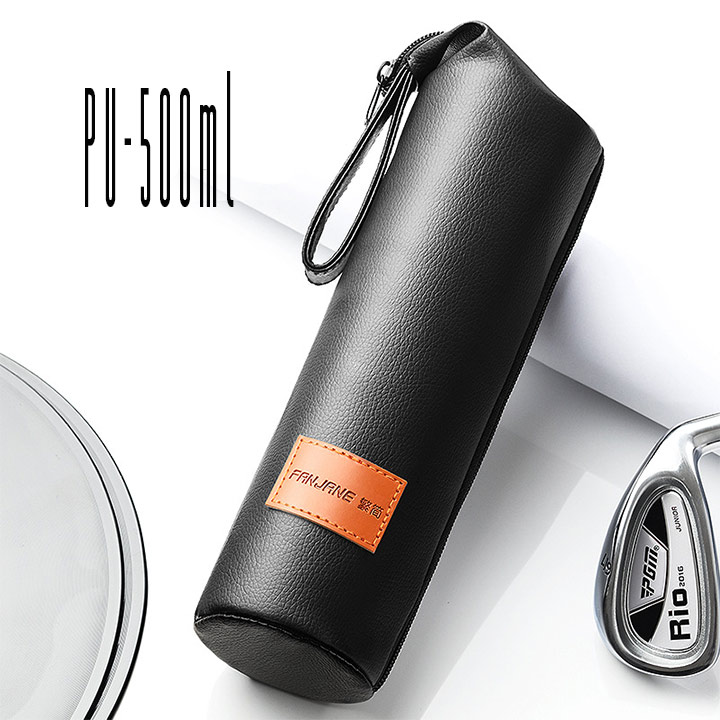 Túi đựng bình giữ nhiệt da Pu cao cấp dành cho bình 350ml 500ml 750ml
