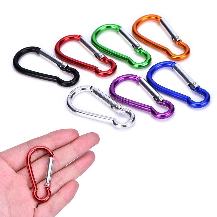 Móc Khóa Treo Đồ Phượt Hợp Kim Nhôm, Giao Màu Ngẫu Nhiên