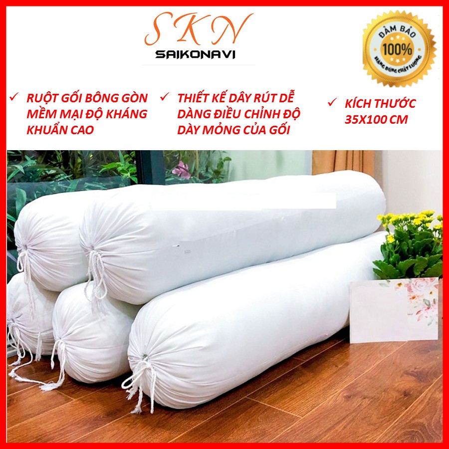 Ruột gối ôm bông trắng cao cấp - lõi gối ôm - gối ôm cho bé, gối ôm gia đình