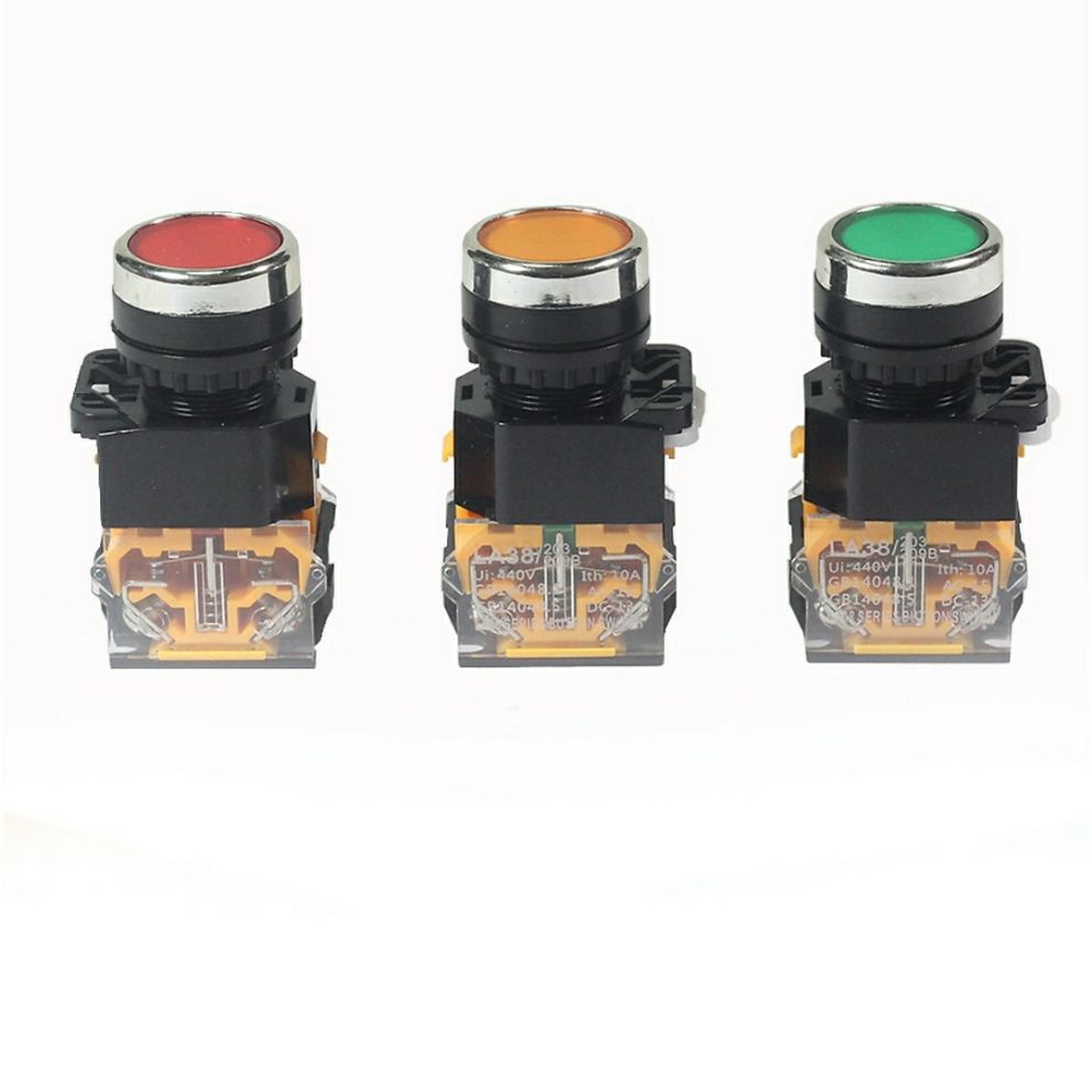 Nút nhấn giữ không đèn phi 22 LA38