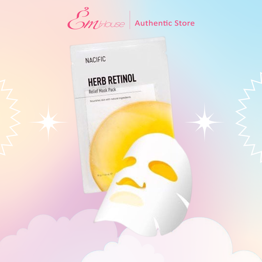 Mặt nạ nacific dưỡng ẩm phục hồi da herb retinol relief mask pack