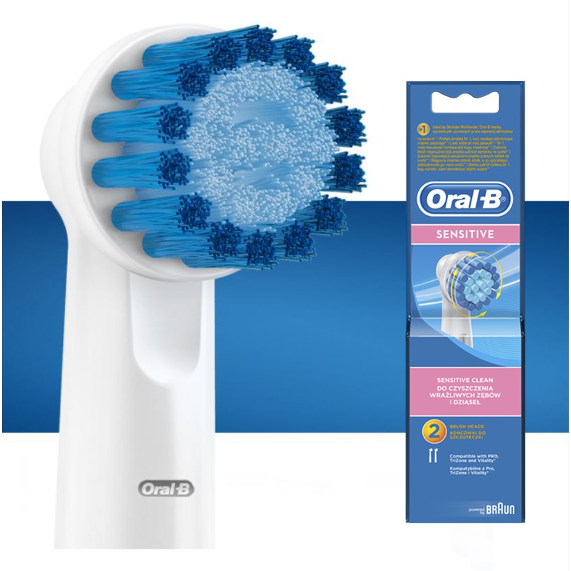 Đầu thay bàn chải điện Oral b - Sensitive - Dùng cho răng nướu nhạy cảm hoặc răng niềng