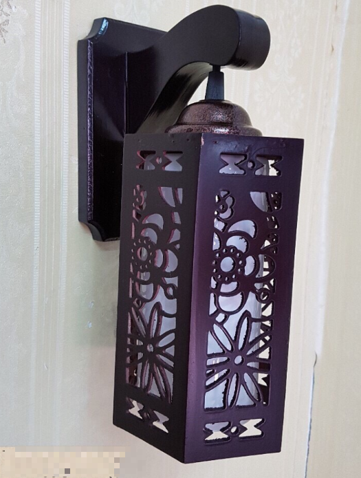 Đèn Treo Tường- Đèn Trang Trí Cầu Thang PGT02 Gỗ Chóa Trắng