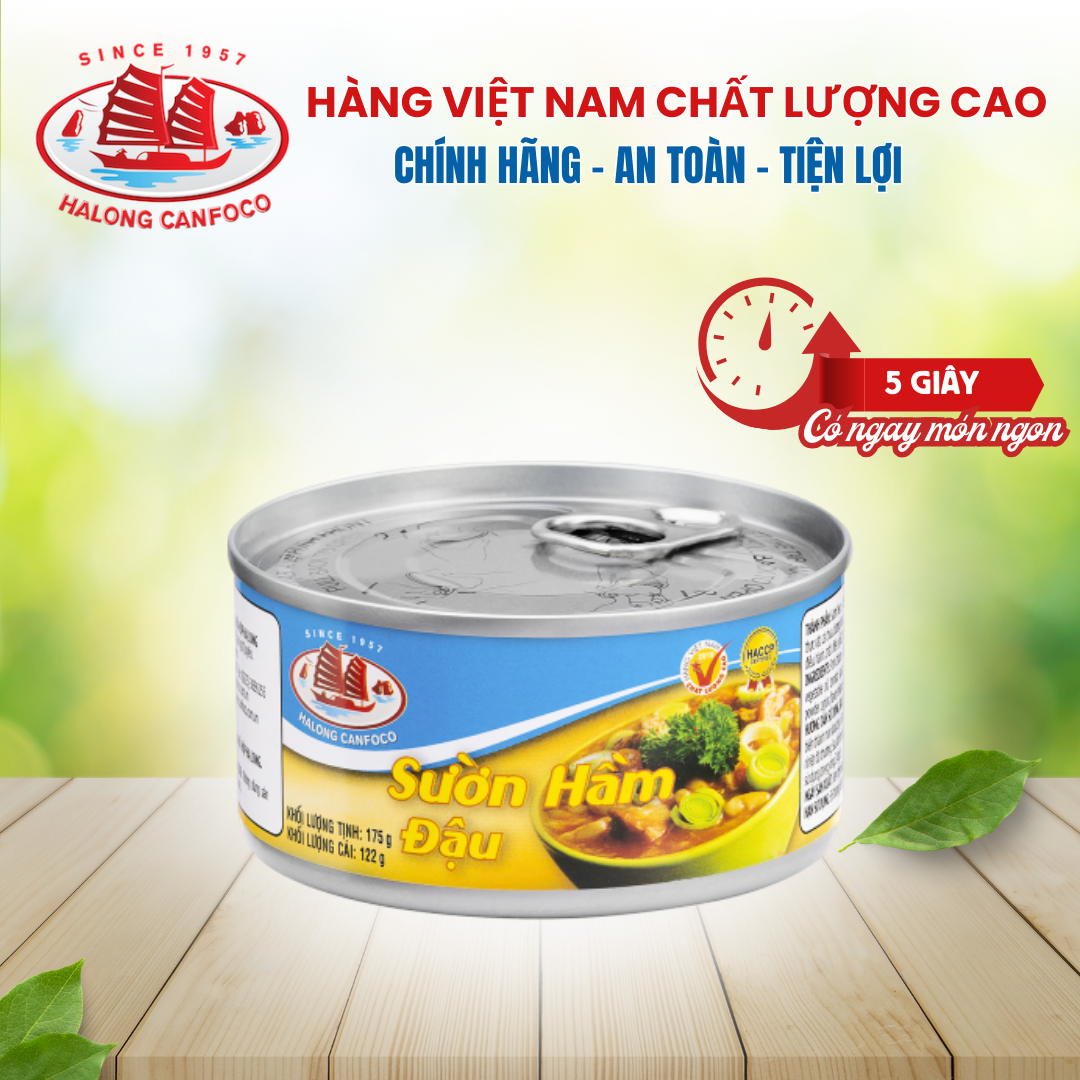 Sườn hầm đậu 175g - Đồ hộp Hạ Long