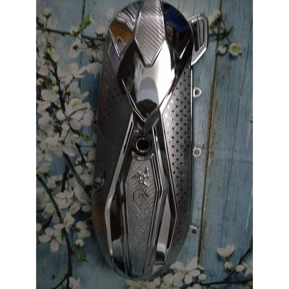 Ốp lốc máy sau dành cho airblade 2013 - 2015 crom