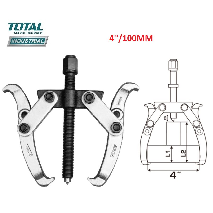4''/100mm cảo 2 chấu total - thtgp246