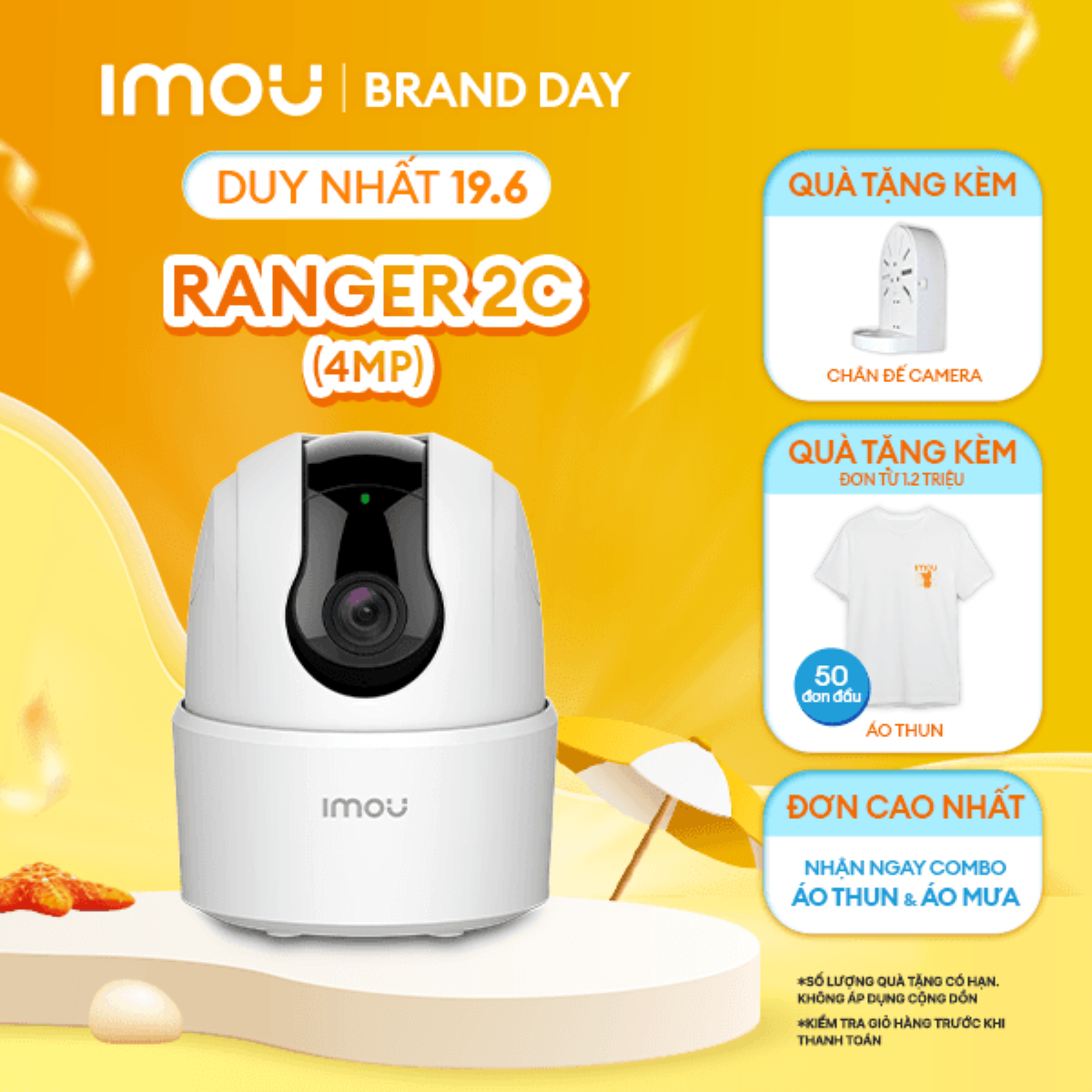 Camera Wifi trong nhà Imou Ranger 2C / Ranger SE I IPCTA42P I Đàm thoại 2 chiều I Xoay toàn cảnh 360 I Bảo hành 2 năm I IPCTA42