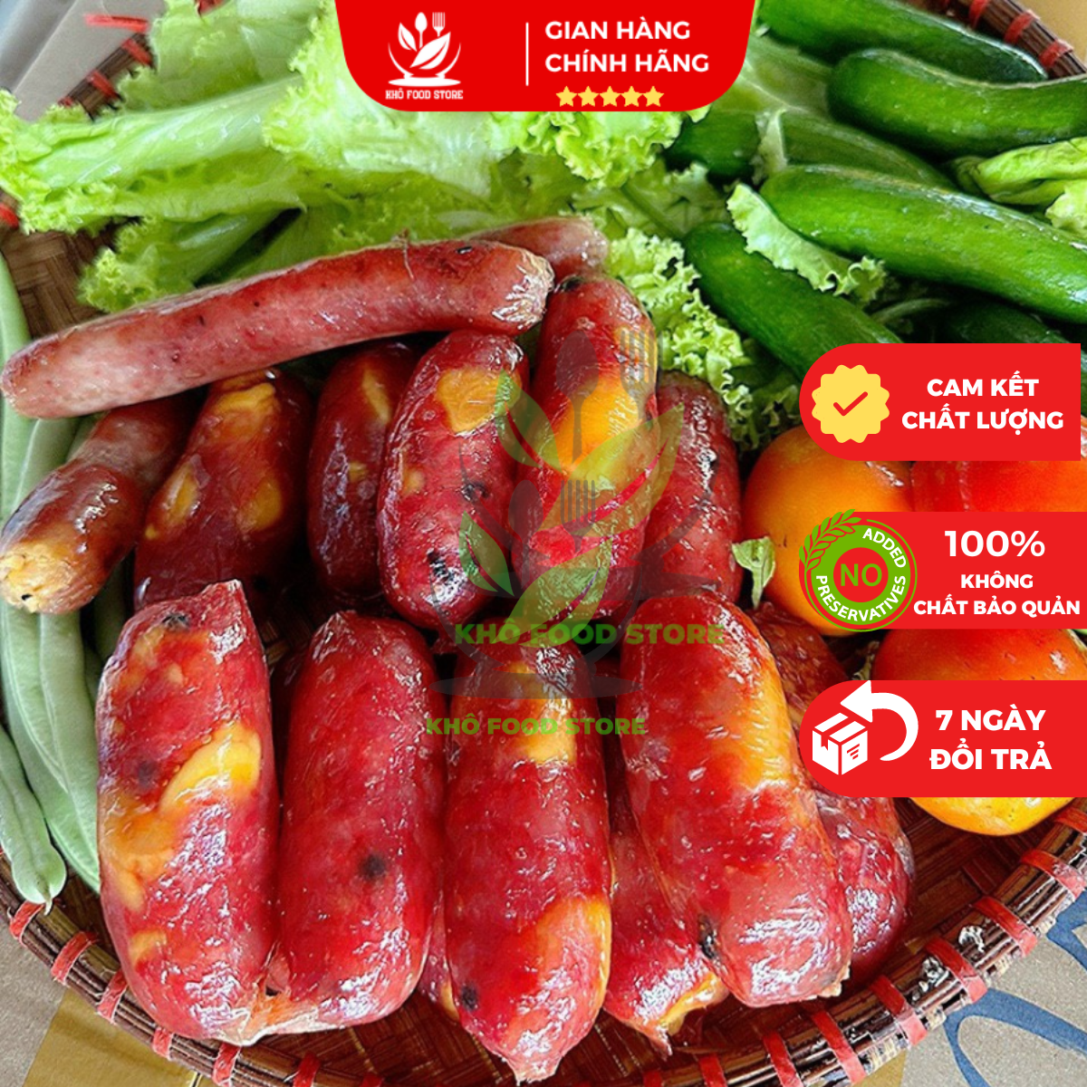 Lạp xưởng tươi trứng muối loại thượng hạng
