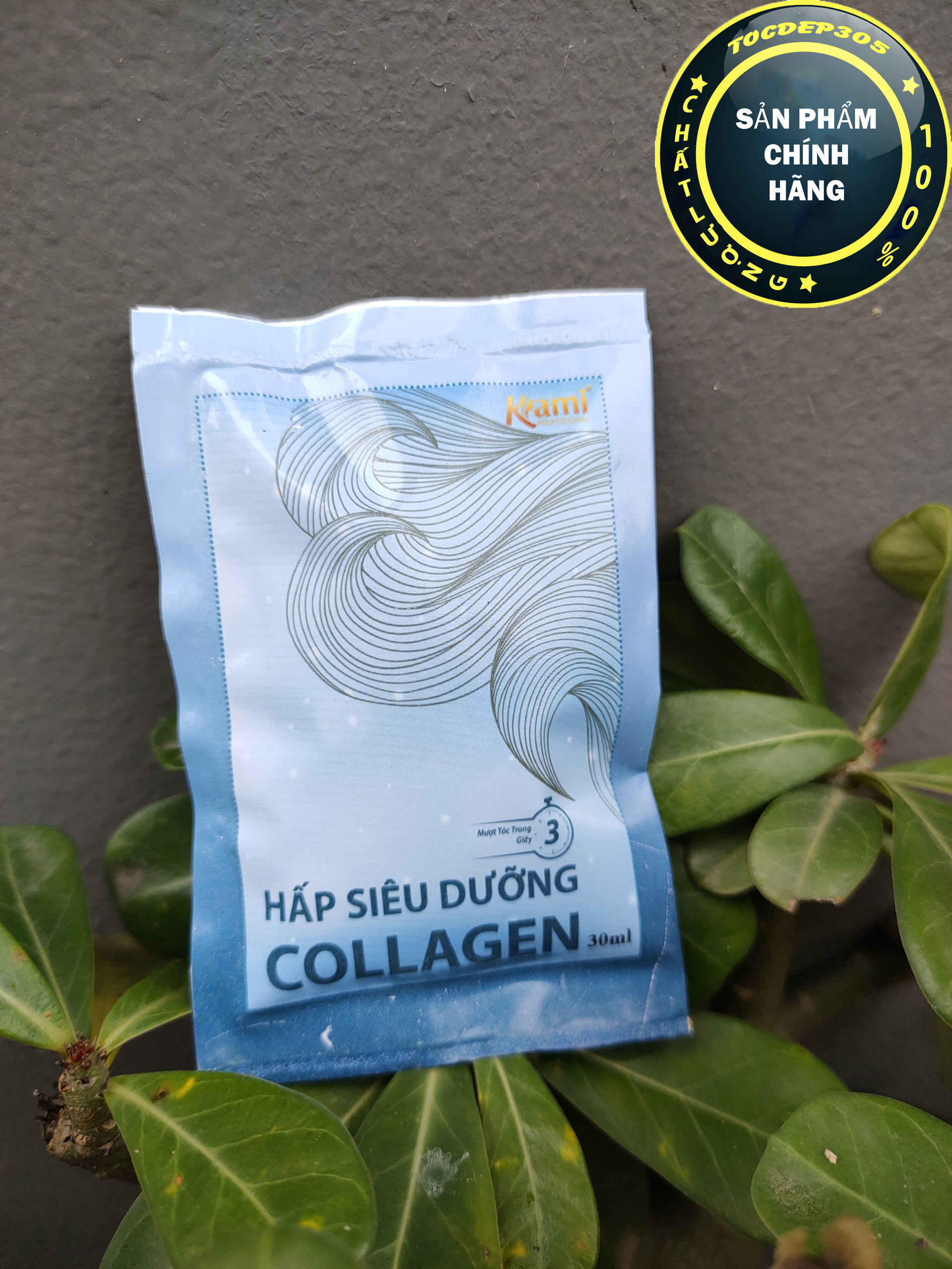 Gói Ủ phục hồi Tóc Collagen Kami 30ml