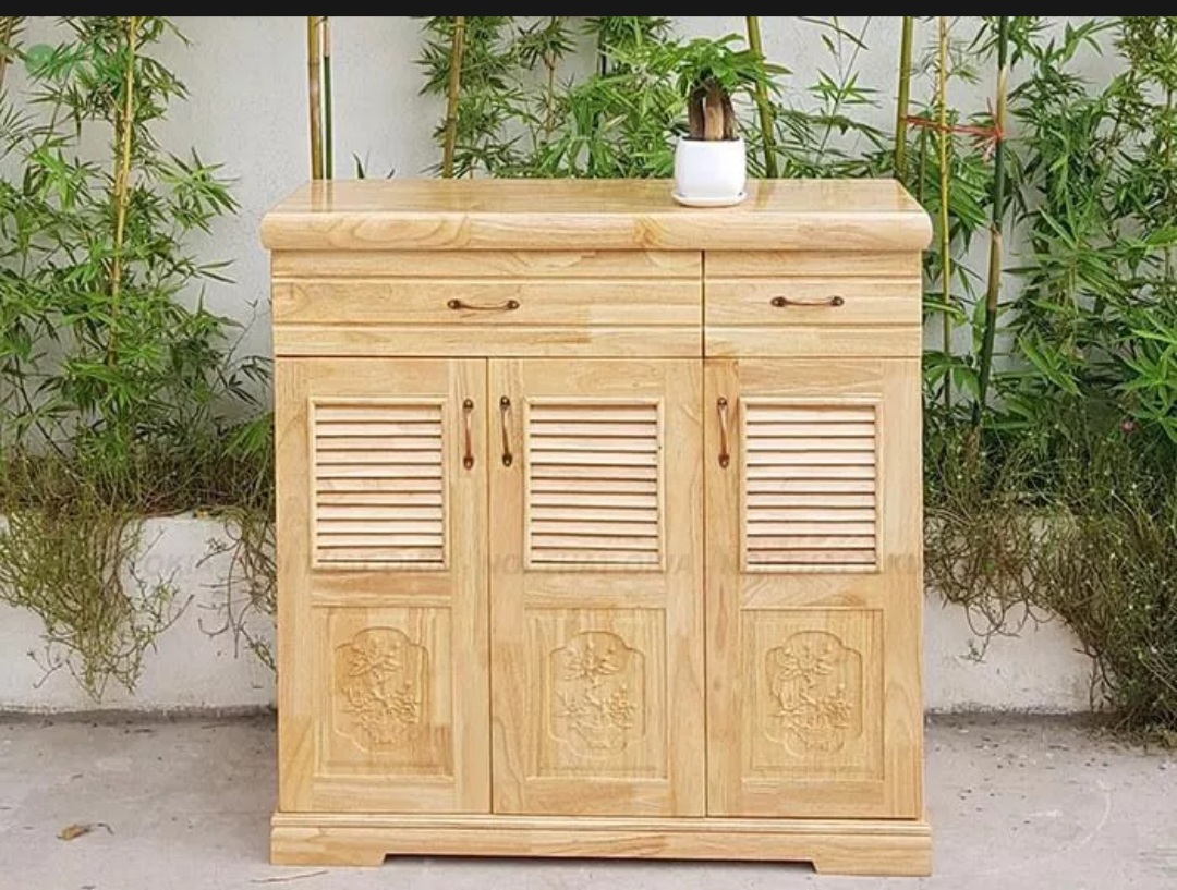 Tủ giày gỗ thông 1m , tủ dày dép gỗ vv