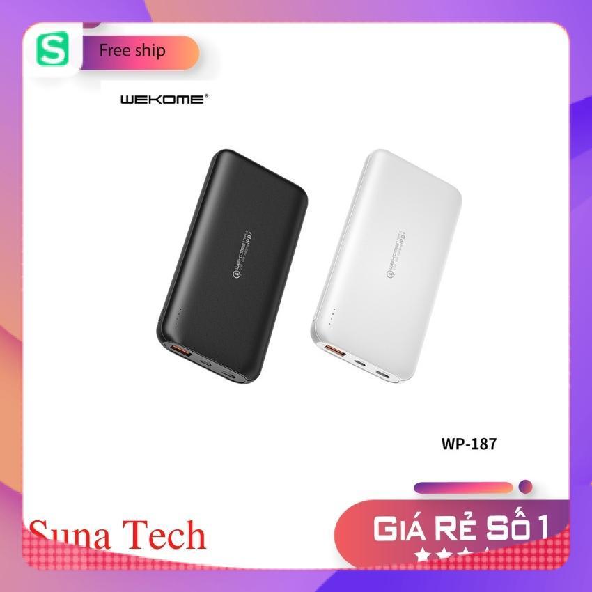 [Hàng Chính Hãng] Pin Sạc Dự Phòng WeKome WP-187 Suna tech 10000 mAh