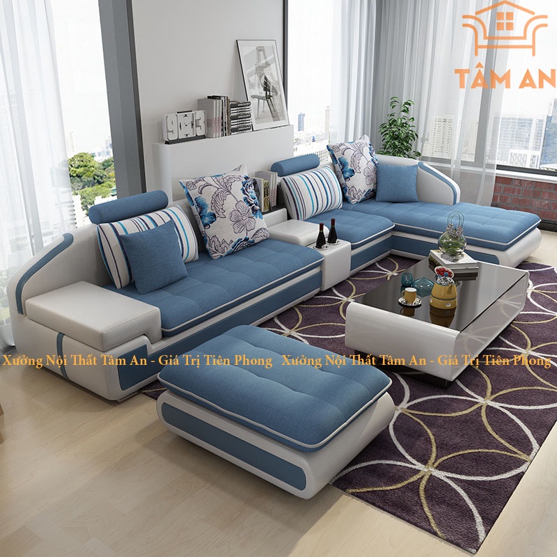 Ghế sofa góc taman nội thất phòng khách tg-538