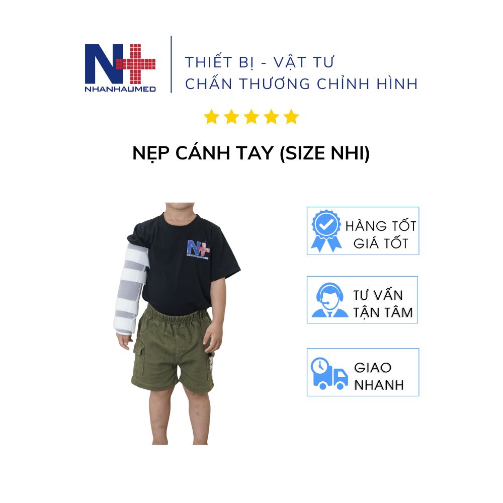 Nẹp cố định cánh tay trẻ em thanh nẹp cố định giữ thẳng cánh tay cho bé khi chấn thương